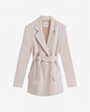 Blazers Cuyana Relaxed Mujer Creme Blancas | GAT6144JF