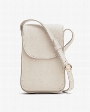 Bolsa Para Movil Cuyana Concertina Mujer Blancas | NZH9310JH