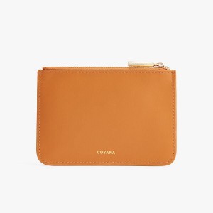 Bolso Pequeño Cuyana Zero Waste Slim Cuero Mujer Amarillo | WVV7820MO