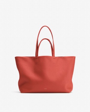 Bolso Tote Cuyana Classic Easy Mujer Coral Oscuro | ZWL6546HJ