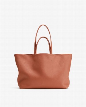 Bolso Tote Cuyana Classic Easy Mujer Rojas Marrones | JIP1955MJ