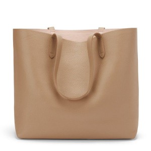 Bolso Tote Cuyana Classic Structured Cuero Mujer Kaki | XVK9236MC