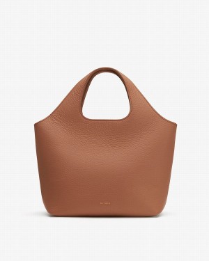 Bolso Tote Cuyana Mini System Mujer Marrones | EQU396BU