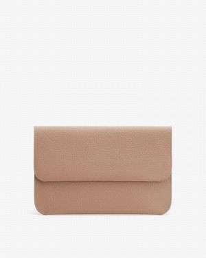 Bolso de Mano Cuyana System Flap Mujer Kaki | UUO3034UA