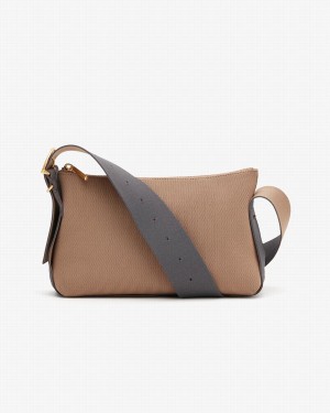 Bolsos Cruzados Cuyana Small Sling Mujer Kaki | OZN577CC