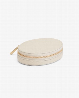 Make-Up Bags Cuyana Travel Jewelry Mujer Blancas | LCW611PO