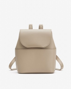 Mochilas Cuyana Mini Cuero Mujer Gris | CUF9136RO