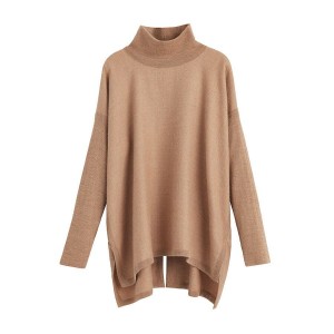 Suéteres Cuyana Alpaca Open-Back Turtleneck Mujer Marrones | QQJ8742XZ