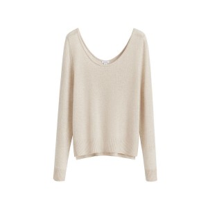 Suéteres Cuyana Single-Origin Cashmere Scoop Neck Mujer Blancas | YBQ914PG