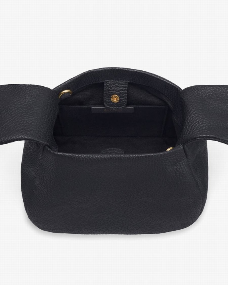 Bolsa De Hombro Cuyana Mini Bow Mujer Negras | PXN5142MG