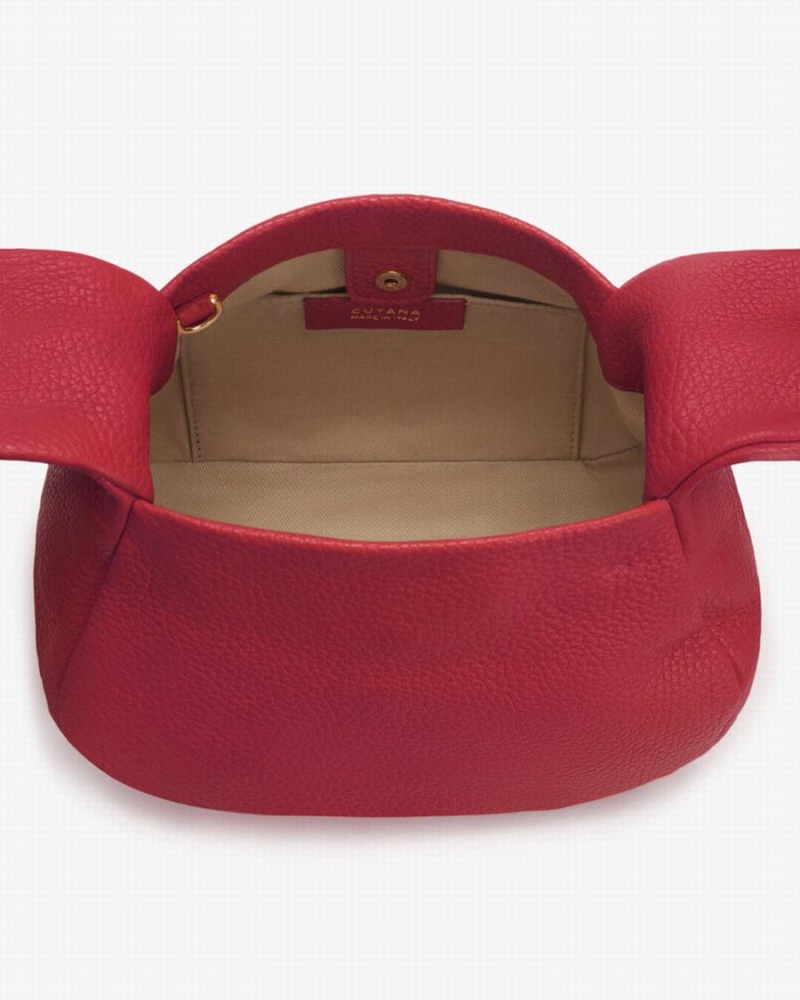 Bolsa De Hombro Cuyana Mini Bow Mujer Rosas Rojas | KER445IQ