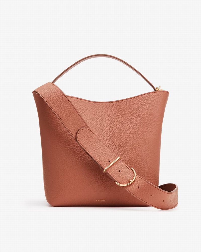 Bolso Saco Cuyana Linea Mujer Rojas Marrones | DGX58EM