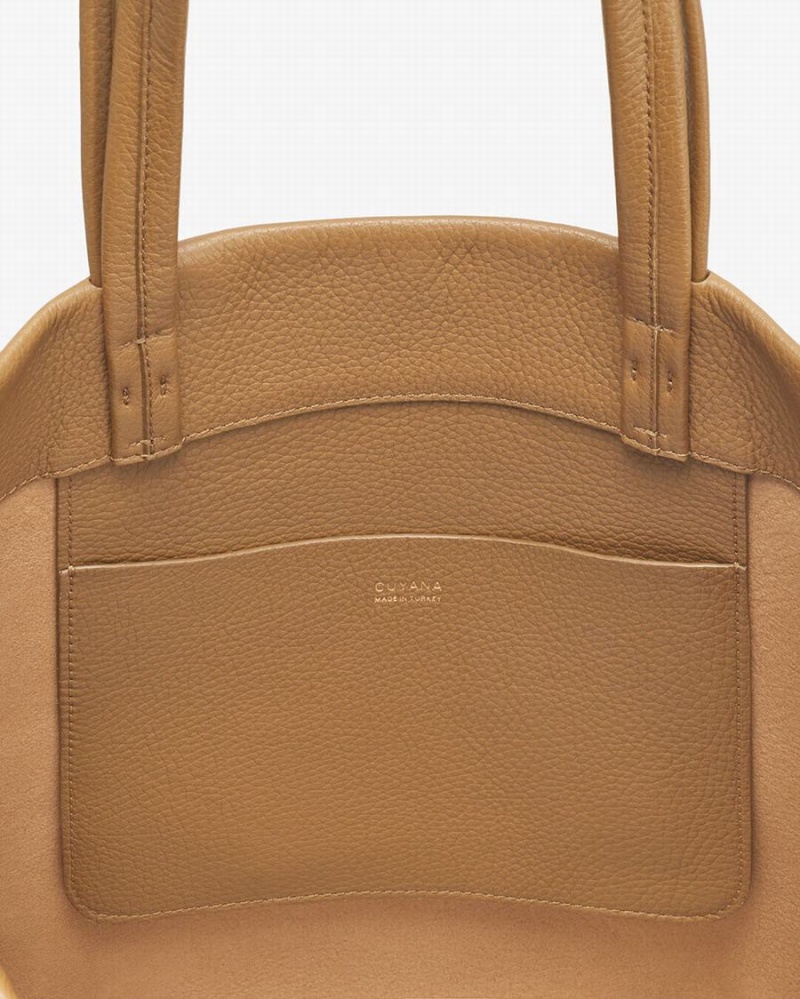 Bolso Tote Cuyana Classic Easy Mujer Marrones Claro | NHQ4228OE