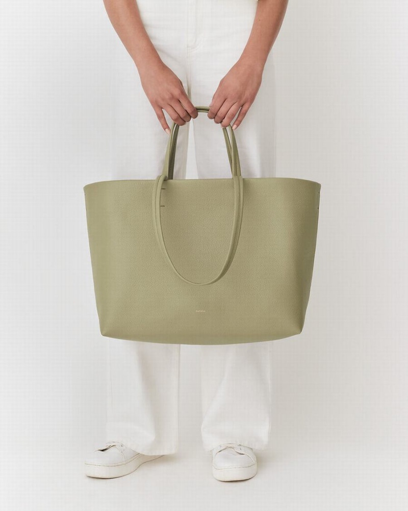 Bolso Tote Cuyana Classic Easy Mujer Verde | MSS8347VA