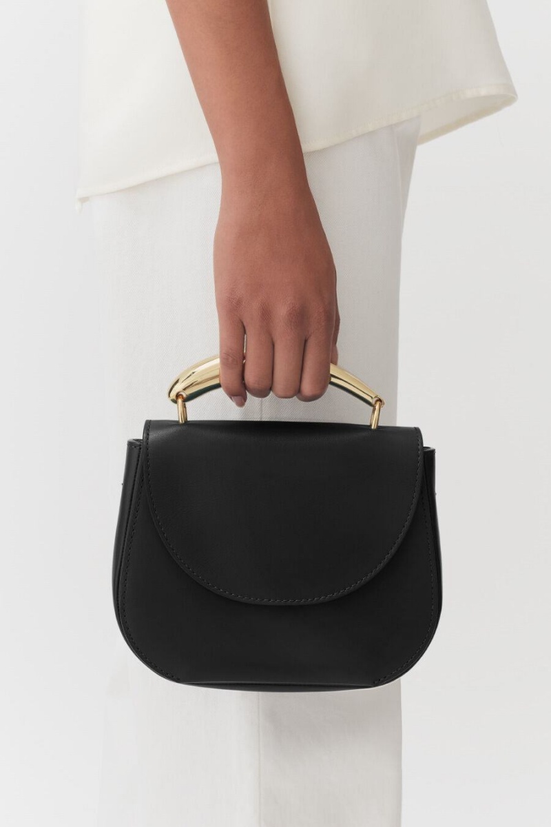 Bolso Tote Cuyana Sculpted Handle Mujer Negras | CLI1494CK