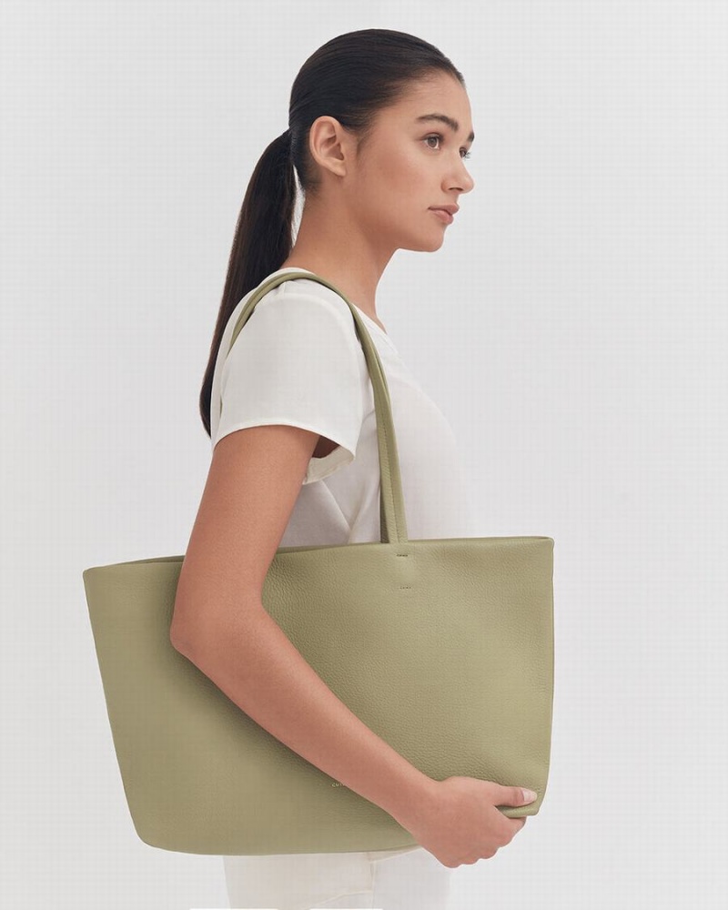 Bolso Tote Cuyana Small Easy Mujer Verde | PCD86RE