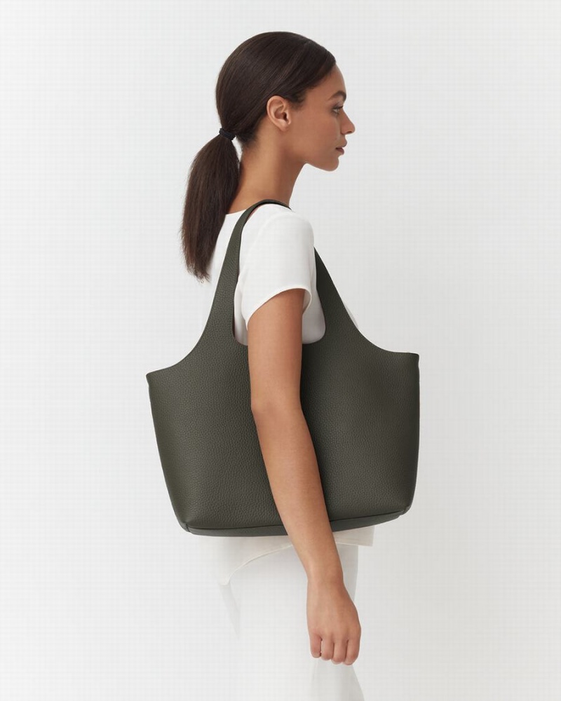 Bolso Tote Cuyana System Mujer Verde Oscuro | UYK971CQ