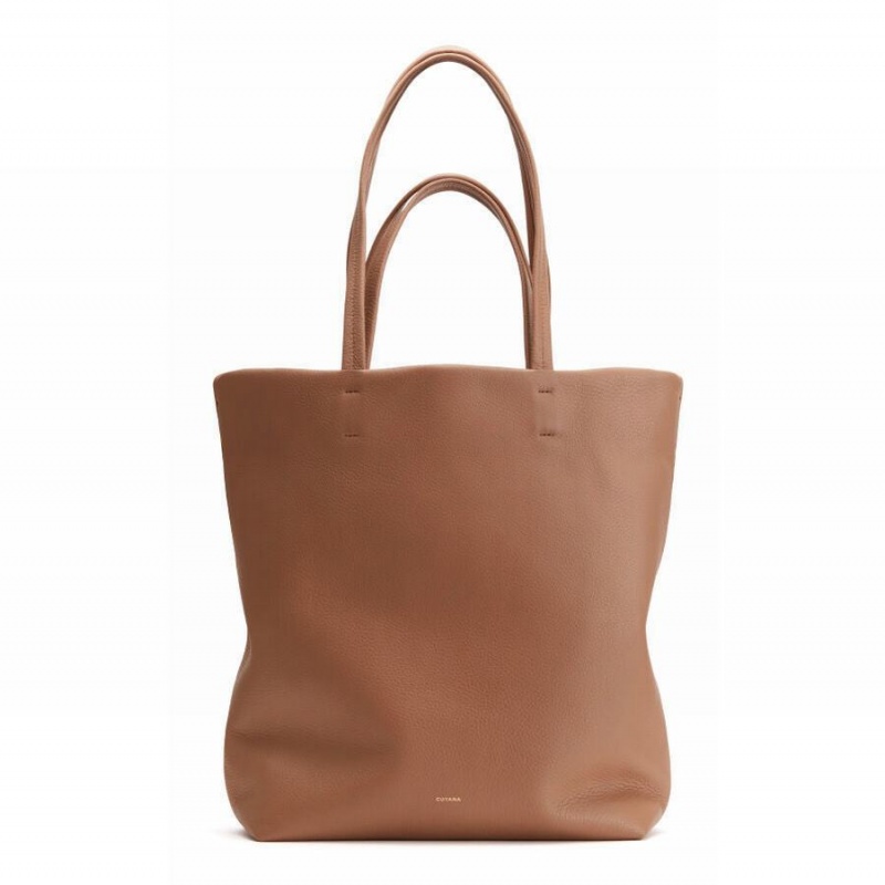 Bolso Tote Cuyana Tall Easy Mujer Marrones | AST6328AF