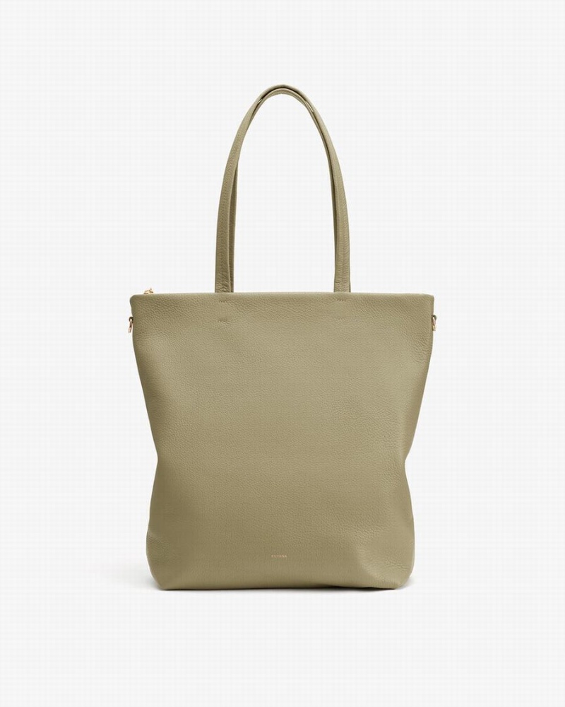 Bolso Tote Cuyana Tall Easy Zipper Mujer Verde | BCQ957ZB