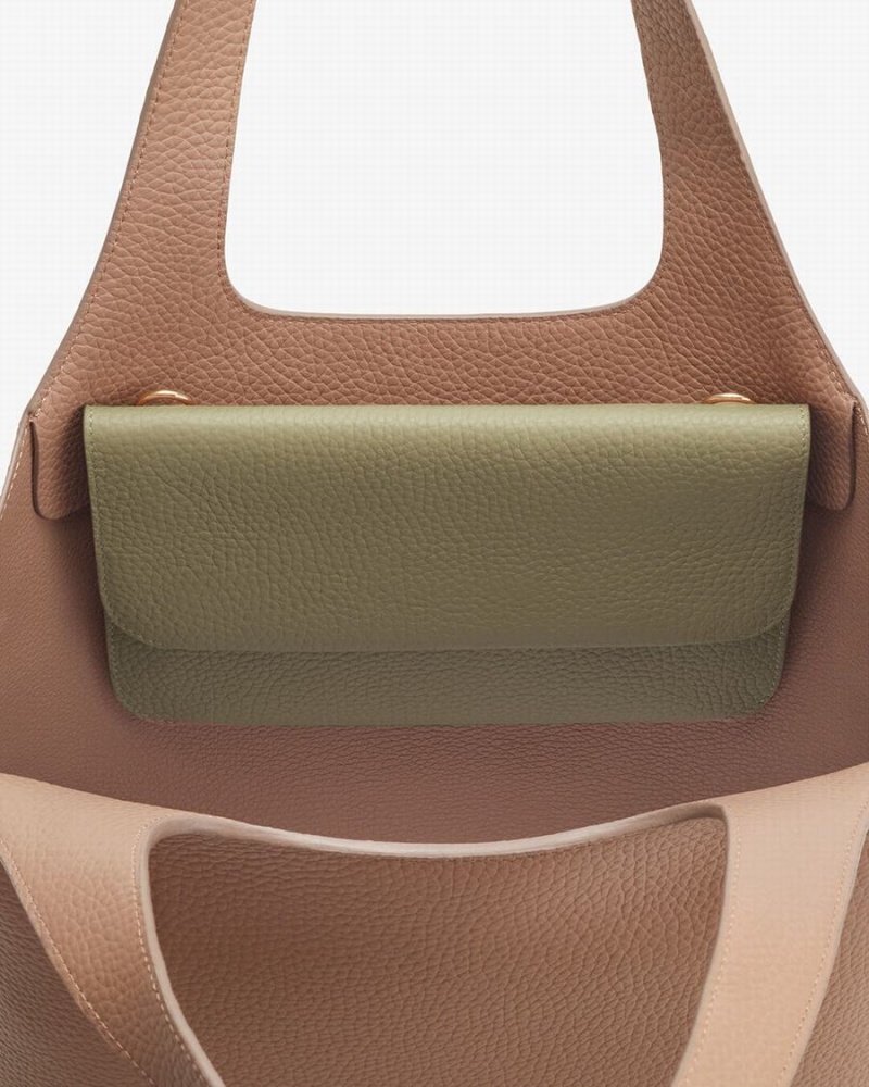 Bolso de Mano Cuyana System Flap Mujer Verde | FCL1428BP