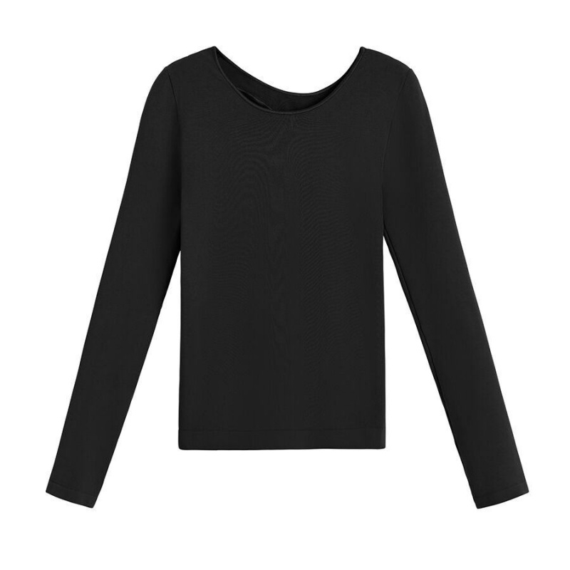 Camiseta Cuyana Stretch Long Sleeve Tee Mujer Negras | GRQ457PC