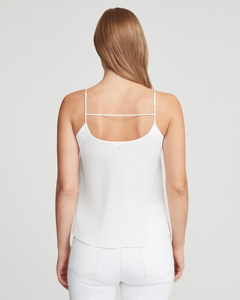 Camiseta Tirantes Cuyana Silk Cami Mujer Blancas | VOR4162KJ