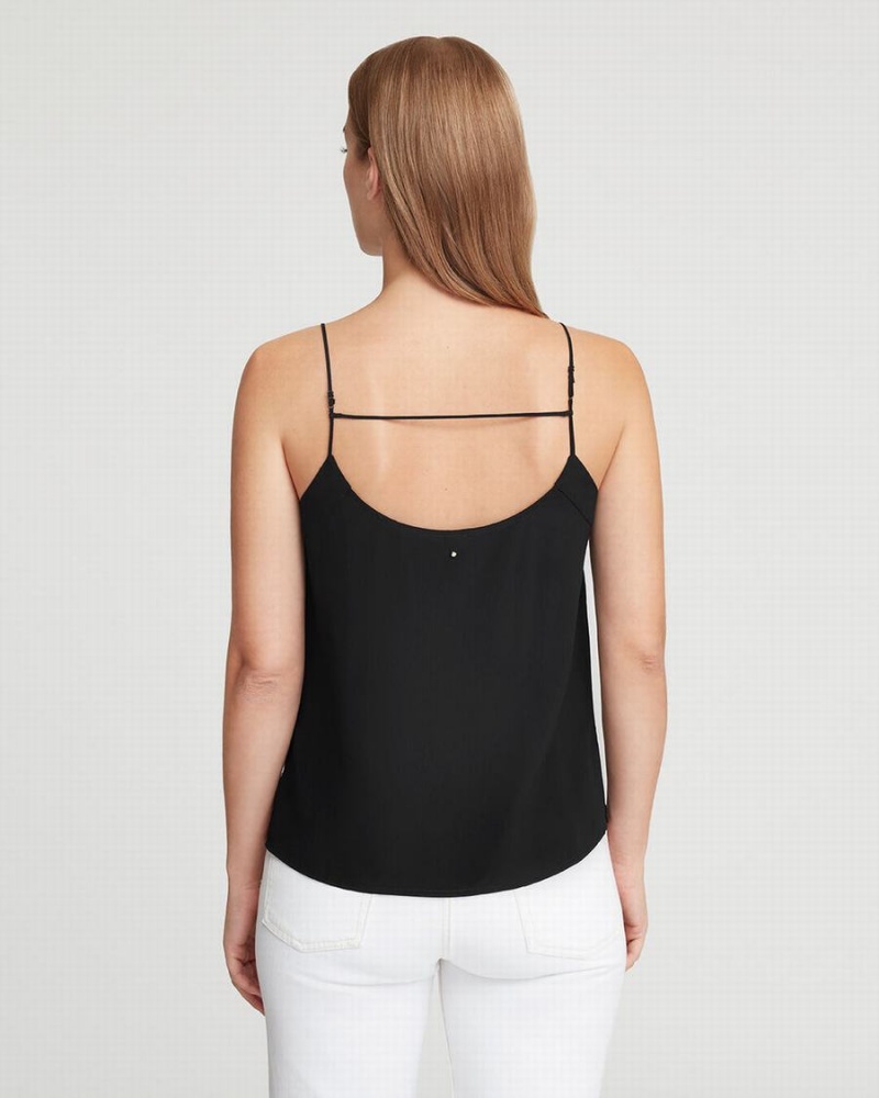 Camiseta Tirantes Cuyana Silk Cami Mujer Negras | JKY6621KG