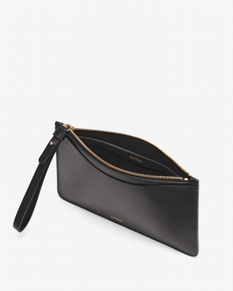 Carteras Cuyana Slim Wristlet Mujer Negras | TPQ212WY