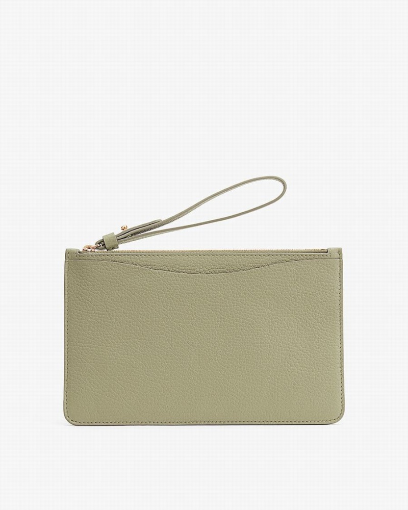 Carteras Cuyana Slim Wristlet Mujer Verde | LJK196XY