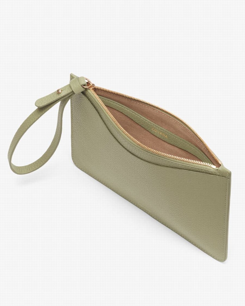 Carteras Cuyana Slim Wristlet Mujer Verde | LJK196XY