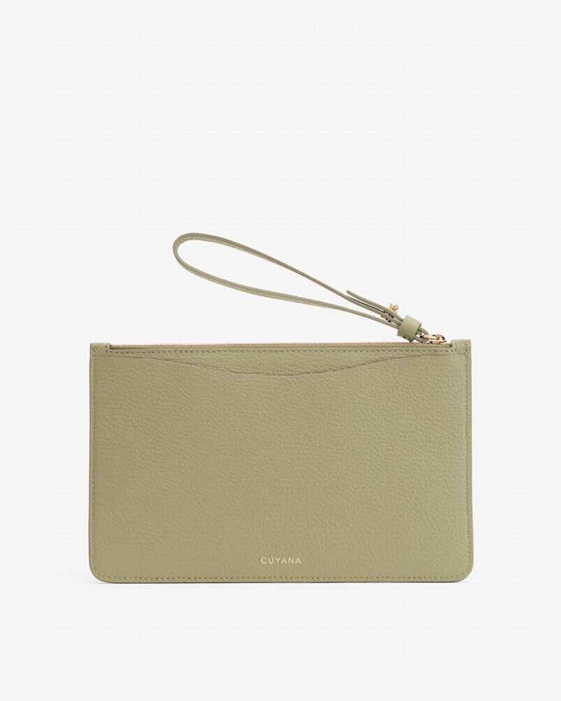 Carteras Cuyana Slim Wristlet Mujer Verde | LJK196XY