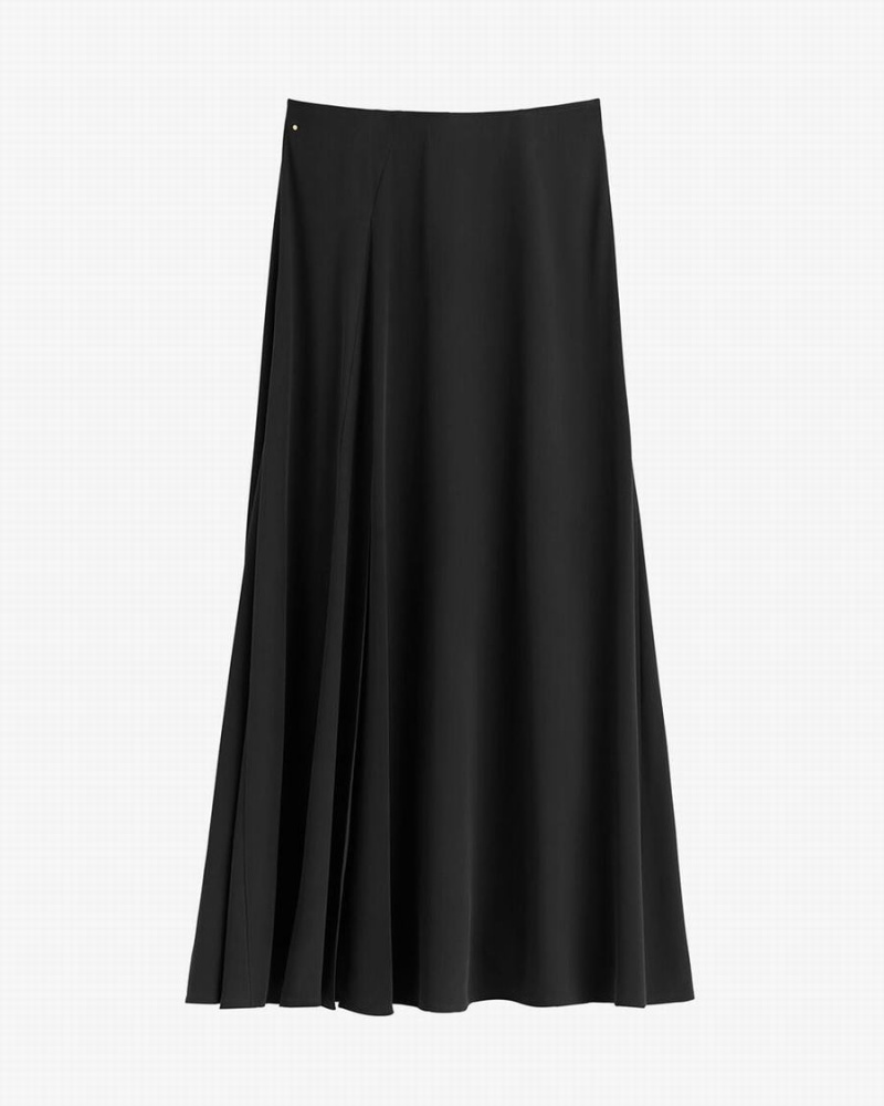 Falda Cuyana Washable Silk Maxi Mujer Negras | ZGP5456XT