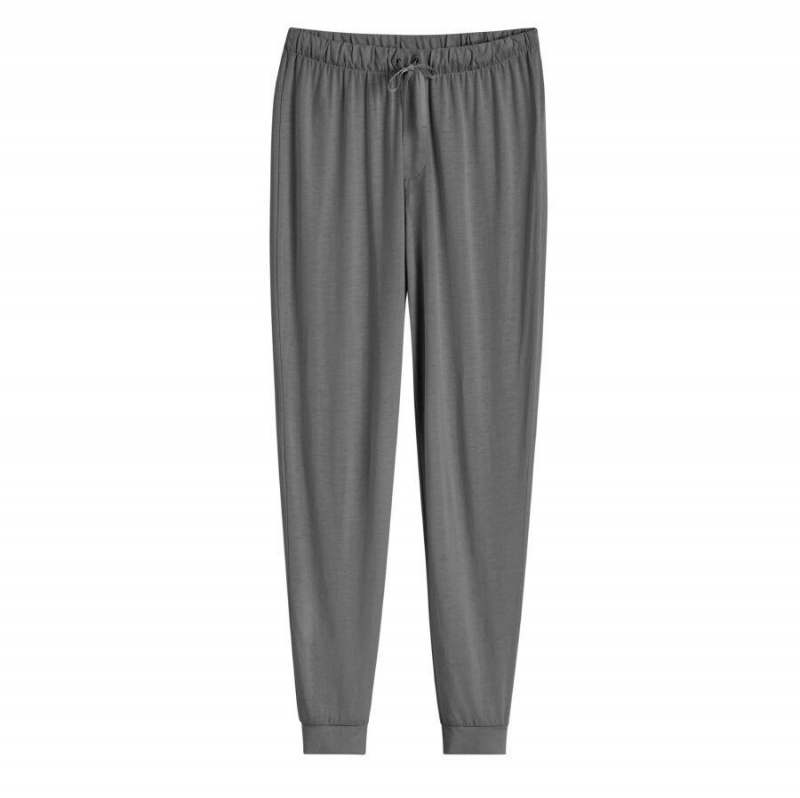 Pantalon Cuyana Organic Pima Tapered Mujer Gris | CBG2954UB