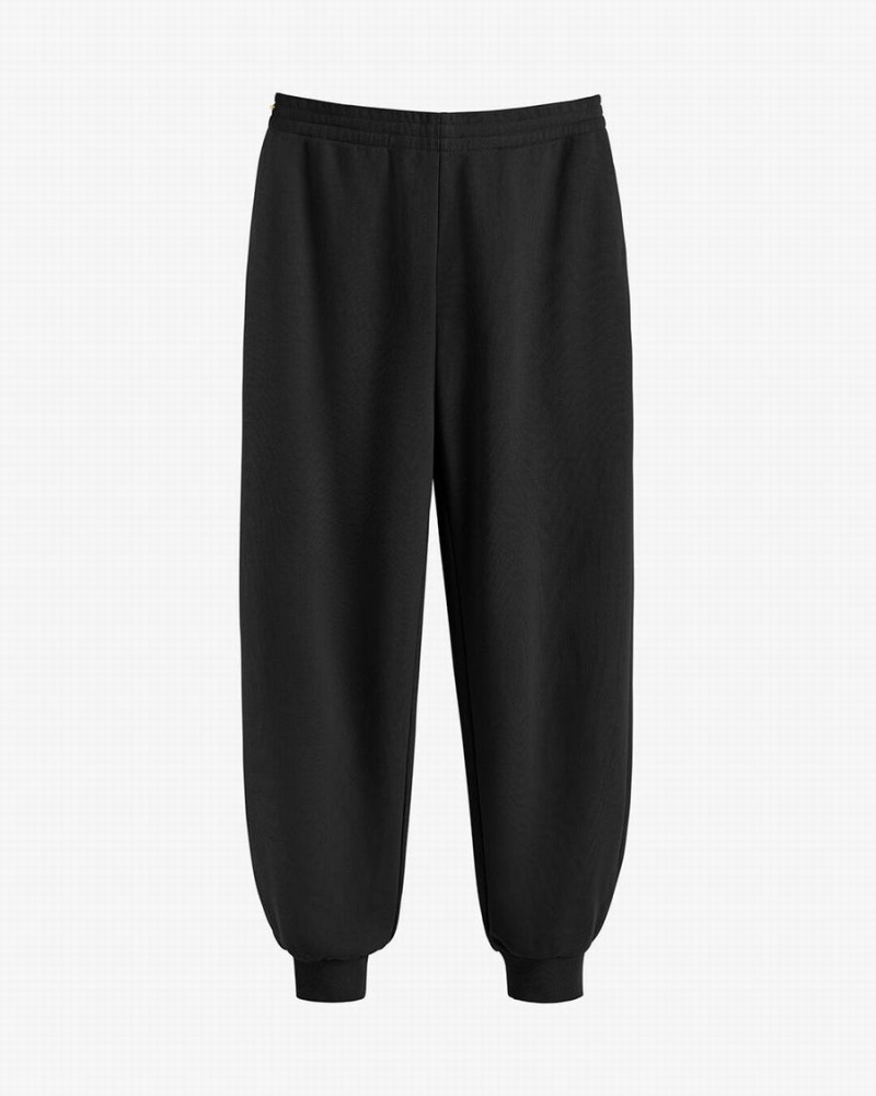 Pantalones Jogger Cuyana Terry Sculpted Mujer Negras | GTL5787DW