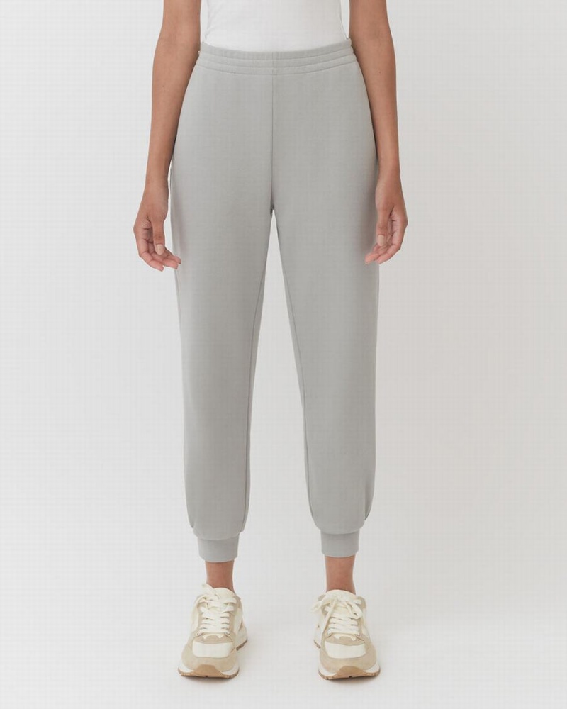 Pantalones Jogger Cuyana Terry Sculpted Mujer Gris | FYB4367YJ