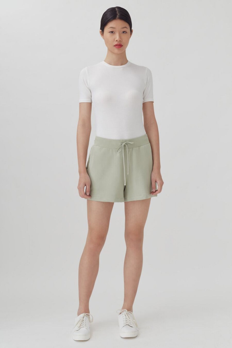 Short Cuyana French Terry Mujer Verde | YRU9171GR