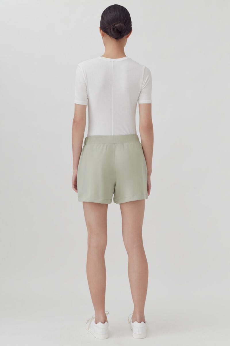 Short Cuyana French Terry Mujer Verde | YRU9171GR