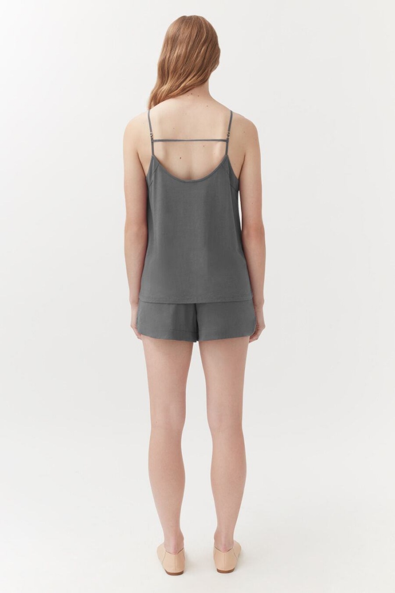 Short Cuyana Organic Pima Sleep Mujer Gris | SWS5171XX