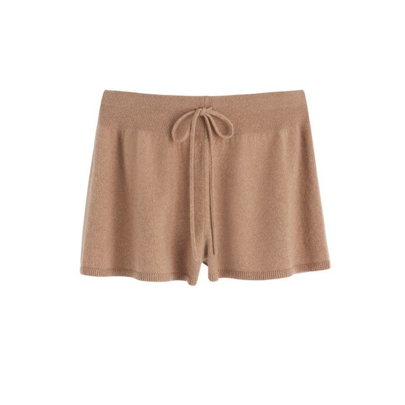 Short Cuyana Single-Origin Cashmere Mujer Marrones | BQK9255BP