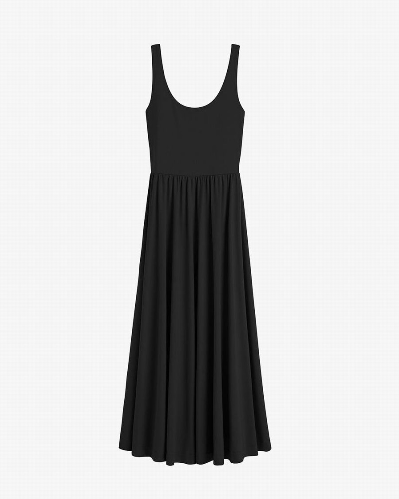 Vestido Cuyana Scoop Neck Mujer Negras | CWK2659JV